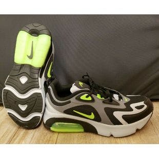 Nike Air Max 200 GS Running Shoes Size 5.5Y/W7 #AT5627 006 Dark Grey/Black Green | Ebay