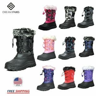DREAM PAIRS Kids Boys Girls Warm Snow Boots Insulated Waterproof Winter Ski Boot | Ebay
