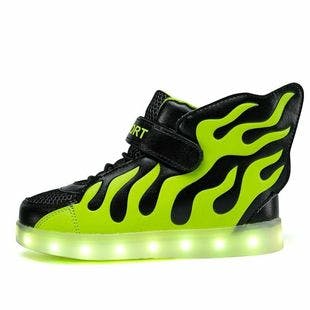 New Led Casual Shoes Kids Sneakers Usb Charging Boys Girls Sneaker | Ebay