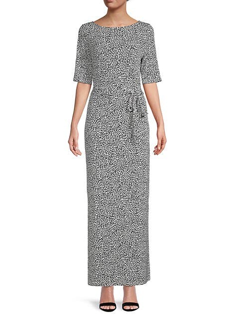 Donna Karan Abstract-Print Maxi Dress