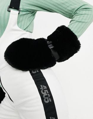 ASOS 4505 ski mitten in faux fur | ASOS