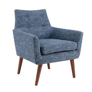  Rhonda Blue Upholstered Arm Chair | The Home Depot