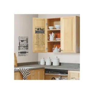  5 in. x 11.5 in. Cooking Conversions Peel and Stick Wall Decal | The Home Depot
