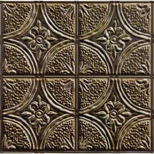  Camden Antique Bronze Tin Peel and Stick Backsplash Tiles | The Home Depot
