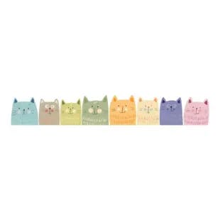  Multicolor Cats Wall Decals (Set of 8) | The Home Depot