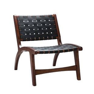 Igor Black Side Chair with Rubber Wood Legs | The Home Depot