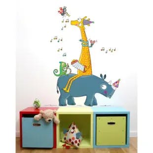  (38 in x 56 in) Multi-Color "Guinguette" Kids Wall Decal | The Home Depot