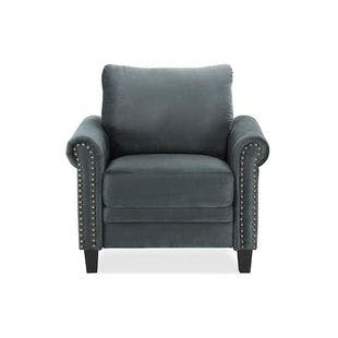 Lifestyle Solutions Dark Grey Ashford Collection Armchair | The Home Depot