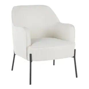  Daniella Cream Accent Chair | The Home Depot