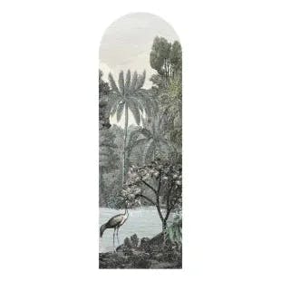  Tropical Green Lagoon Mural Archway Wall Decals | The Home Depot