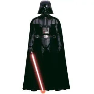  3.5 in. x 27 in. Star Wars Classic Vader 11-Piece Peel and Stick Giant Wall Decal | The Home Depot
