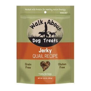WALK ABOUT Quail Grain-Free Jerky Dog Treats, 5.5-oz bag - Chewy