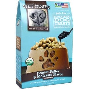 WET NOSES Grain-Free Peanut Butter & Molasses Flavor Dog Treats, 14-oz box - Chewy