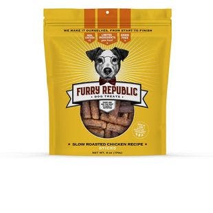 FURRY REPUBLIC Sticks Slow Roasted Chicken Recipe Grain-Free Dog Treats, 6-oz bag - Chewy