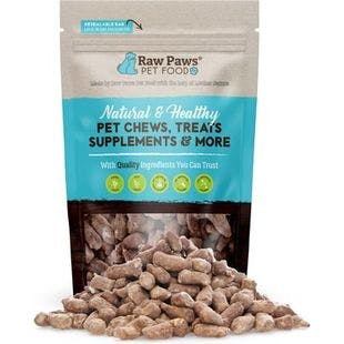 RAW PAWS All Natural Freeze-Dried Grass-Fed Beef Recipe Dog & Cat Treats, 4-oz bag - Chewy