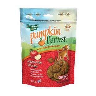 EMERALD PET Pumpkin Harvest Oven Baked With Apple Chicken-Free Dog Treats, 6-oz bag - Chewy