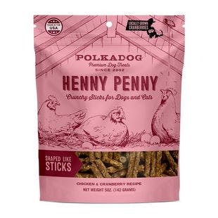 POLKADOG Henny Penny Chicken & Cranberry Recipe Dehydrated Dog Treats, 5-oz bag - Chewy