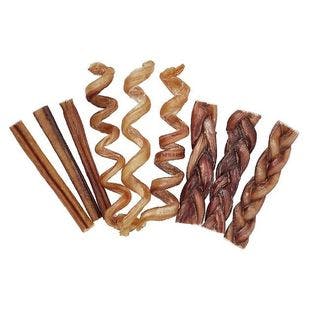 BONES & CHEWS Small Dog Bully Stick Variety Pack, 9 count - Chewy
