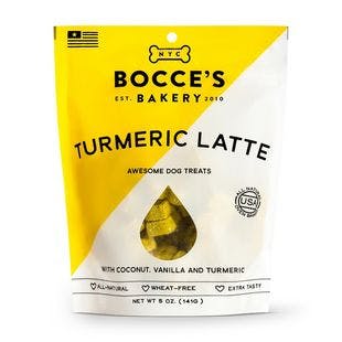 BOCCE'S BAKERY Turmeric Latte Coconut, Vanilla & Turmeric Dog Treats, 5-oz bag - Chewy