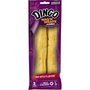 DINGO Wag' N Wraps Jumbo Dog Treats, 2 count - Chewy