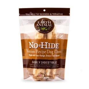 EARTH ANIMAL No-Hide Grass-Fed Venison Medium Natural Rawhide Alternative Dog Chews, 2 count - Chewy