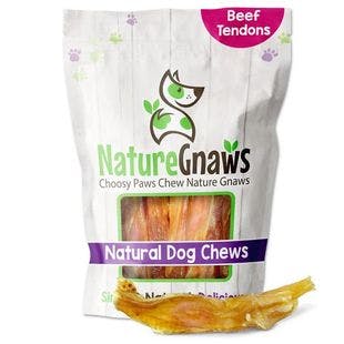 NATURE GNAWS 4 - 5" Beef Tendon Chews Dog Treats, 1-lb bag - Chewy
