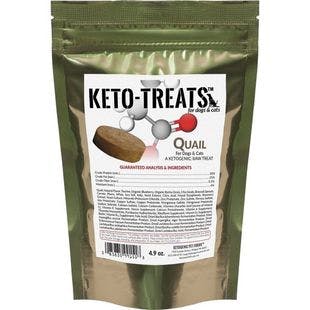 KETOGENIC PET FOOD Keto Quail Dog & Cat Treats, 4.9-oz bag - Chewy
