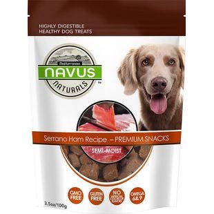 NAVUS NATURALS Serrano Ham Recipe Dog Treats, 3.5-oz bag - Chewy
