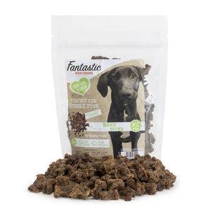 FANTASTIC DOG CHEWS 95% Beef Bites Dog Treats, 6-oz bag - Chewy