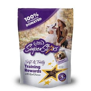 NUTRISOURCE Super Star Training Bacon Flavor Dog Treats, 6-oz - Chewy