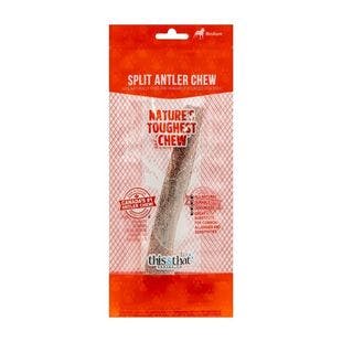 This&that Canine Company North Country Natural Shed Premium Split Elk Antler Chew Dog Treat, 3-lb bag - Chewy