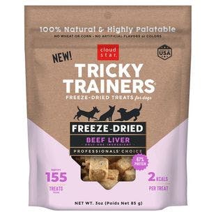 CLOUD STAR Tricky Trainers Freeze Dried Training Dog Treats, 3-oz bag - Chewy