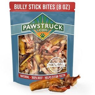 PAWSTRUCK Bully Stick Bites Dog Treats, 8-oz bag - Chewy