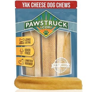 PAWSTRUCK Medium Yak Chews Dog Treats, 3 count - Chewy