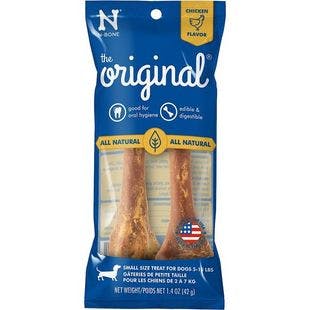N-BONE The Original Chicken Small Dental Dog Treats, 2 count - Chewy