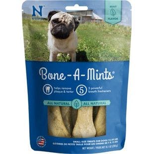N-BONE Bone-A-Mints Mint Flavored Small Dental Dog Treats, 10 count - Chewy