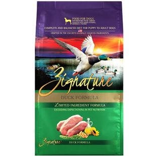 ZIGNATURE Duck Limited Ingredient Formula Grain-Free Dry Dog Food, 25-lb bag - Chewy