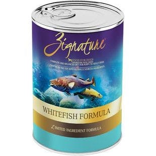 ZIGNATURE Whitefish Limited Ingredient Formula Grain-Free Canned Dog Food, 13-oz, case of 12 - Chewy