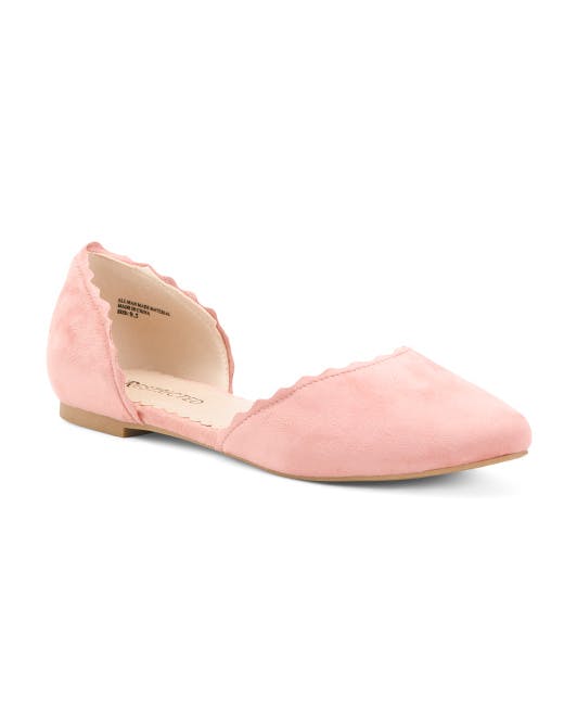 Pointy Toe Scalloped Trim Flats | Women's Shoes | Marshalls