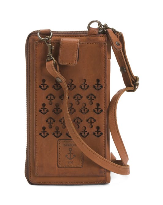 Leather Phone Case Wallet Crossbody | Leather Handbags | T.J.Maxx