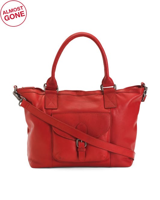 Leather Buckle Tote | Mother's Day Gifts | T.J.Maxx