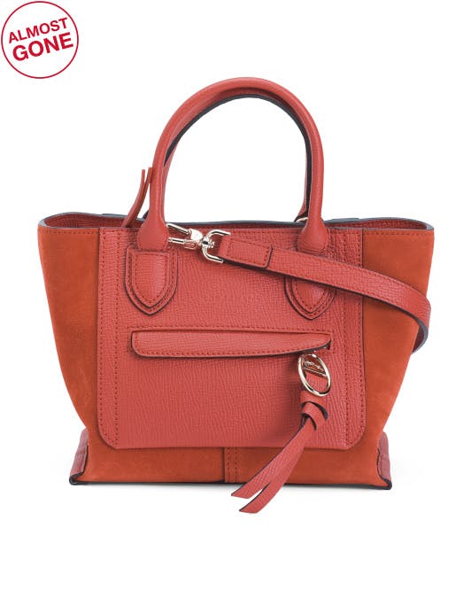 Leather Mailbox Tote With Shoulder Strap | Mother's Day Gifts | T.J.Maxx