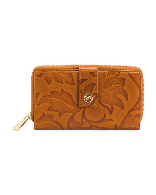Made In Italy Leather Embossed Wallet | Clutches & Wallets | T.J.Maxx