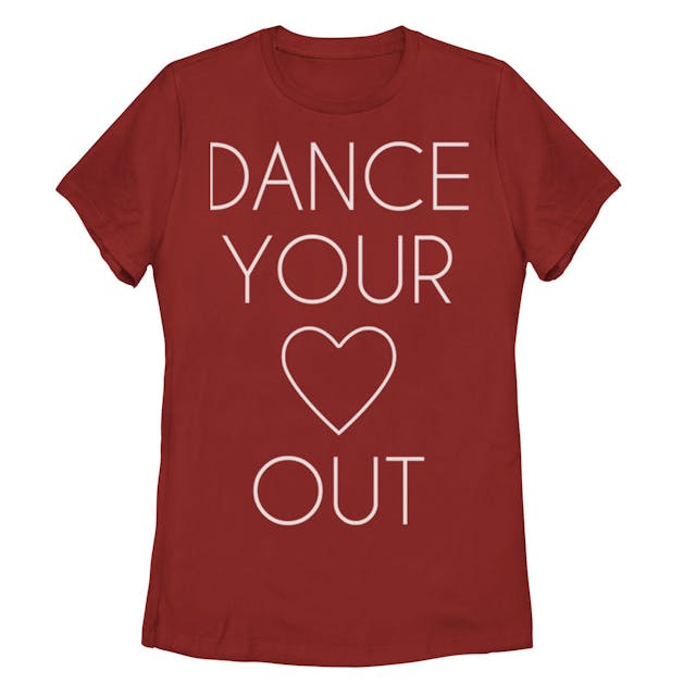 Juniors' Dance Your Heart Out Graphic Tee