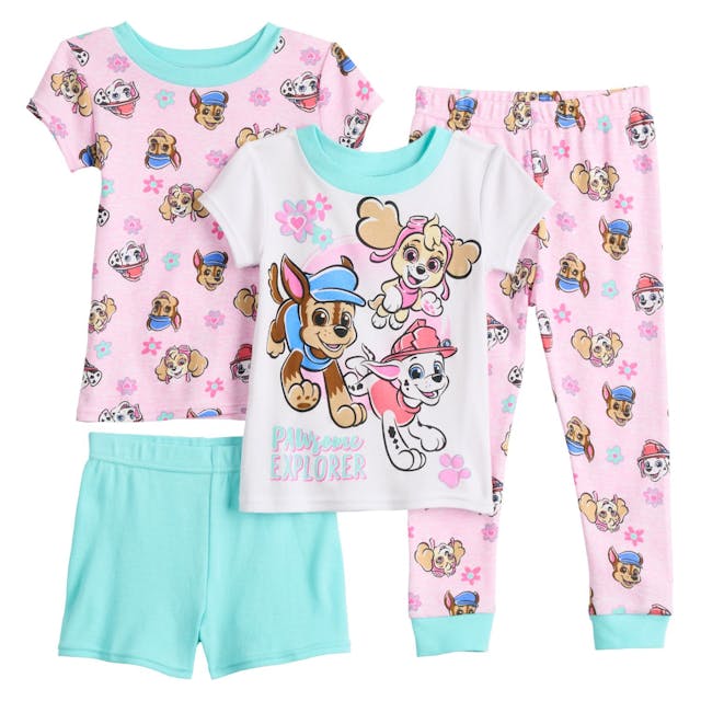 Toddler Girl Paw Patrol Pastel Tops & Bottoms Pajama Set
