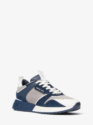 Theo Mesh And Suede Trainer | Michael Kors