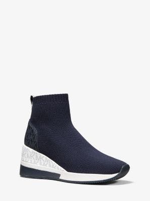 Skyler Stretch Knit And Two-tone Logo Sock Sneaker  | Michael Kors