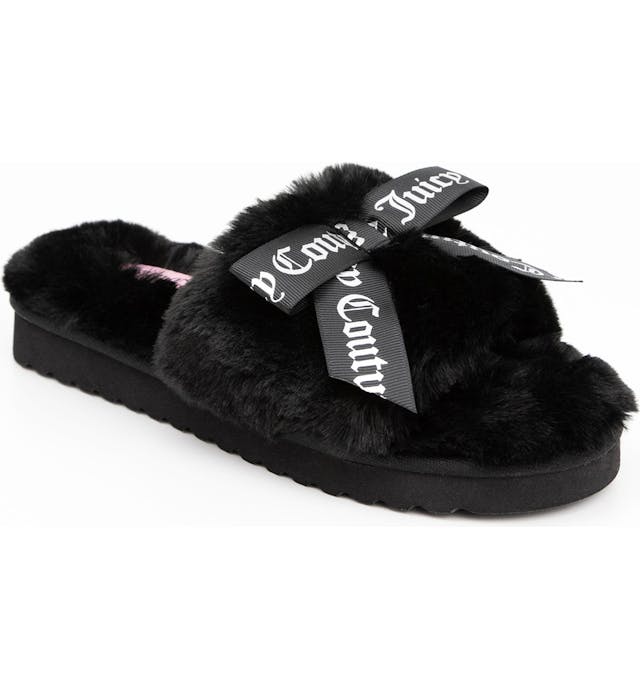Juicy Couture Heirloom Faux Fur Fuzzy Sandal | Nordstromrack