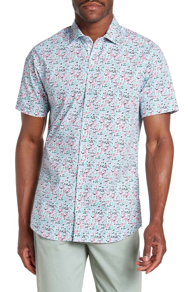 TailorByrd Floral Short Sleeve Shirt | Nordstrom