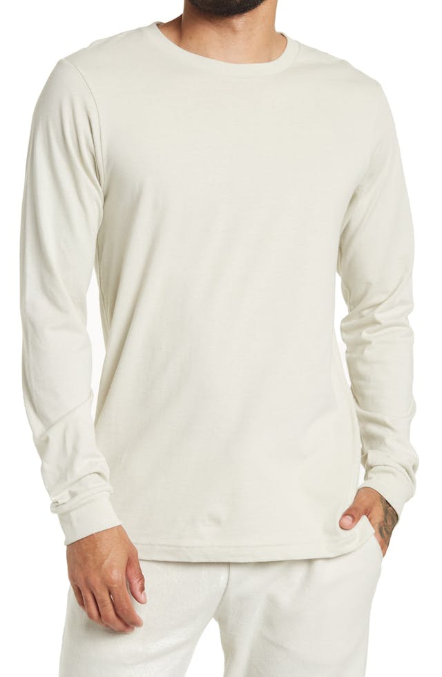 BELLA+CANVAS BELLA PLUS CANVAS Sueded Airlume Long Sleeve T-Shirt | Nordstrom